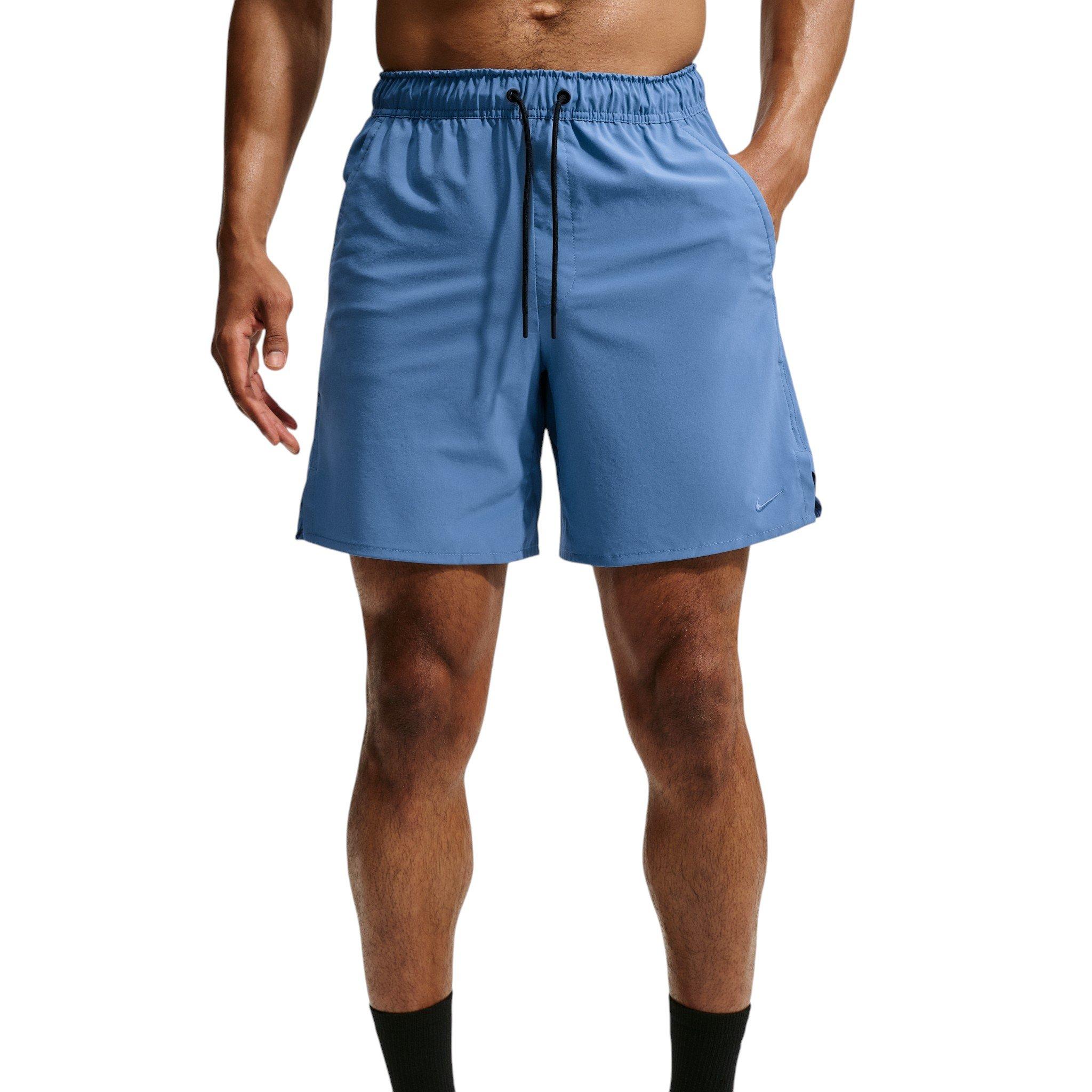 Nike Men's Unlimited Dri-FIT 7" Unlined Versatile Shorts - Indigo Storm/Black/Indigo Storm - INDIGO/BLACK/INDIGO